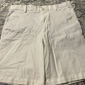 White Izod Size 32 flat front shorts
